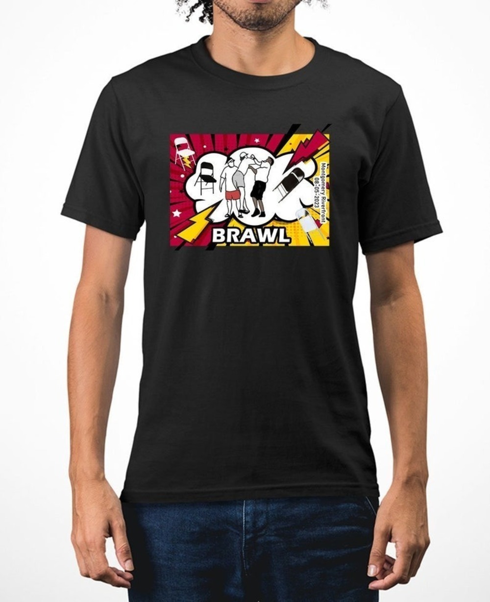 Alabama Brawl River Boat Fight T-Shirt Montgomery Funny Fight T-shirt